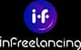 Logo InFreelancing texte en blanc